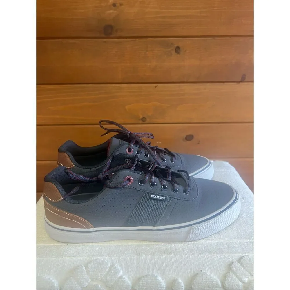 Dockers Men’s charcoal / Brown Casual Sneakers Shoes Men Size 9.5